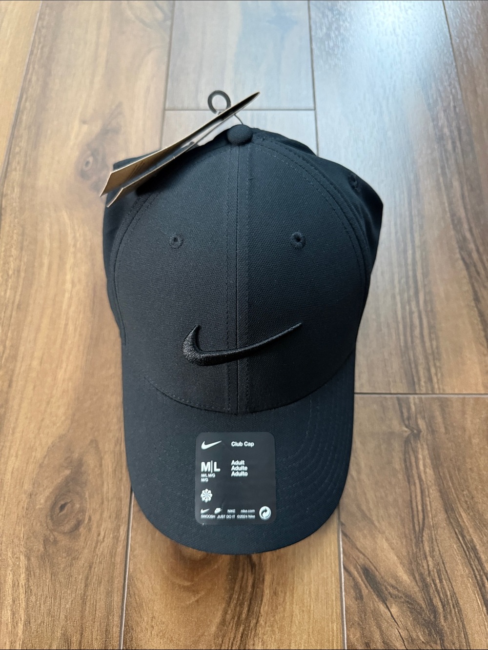 Nike Black Embroidered Swoosh Baseball Cap